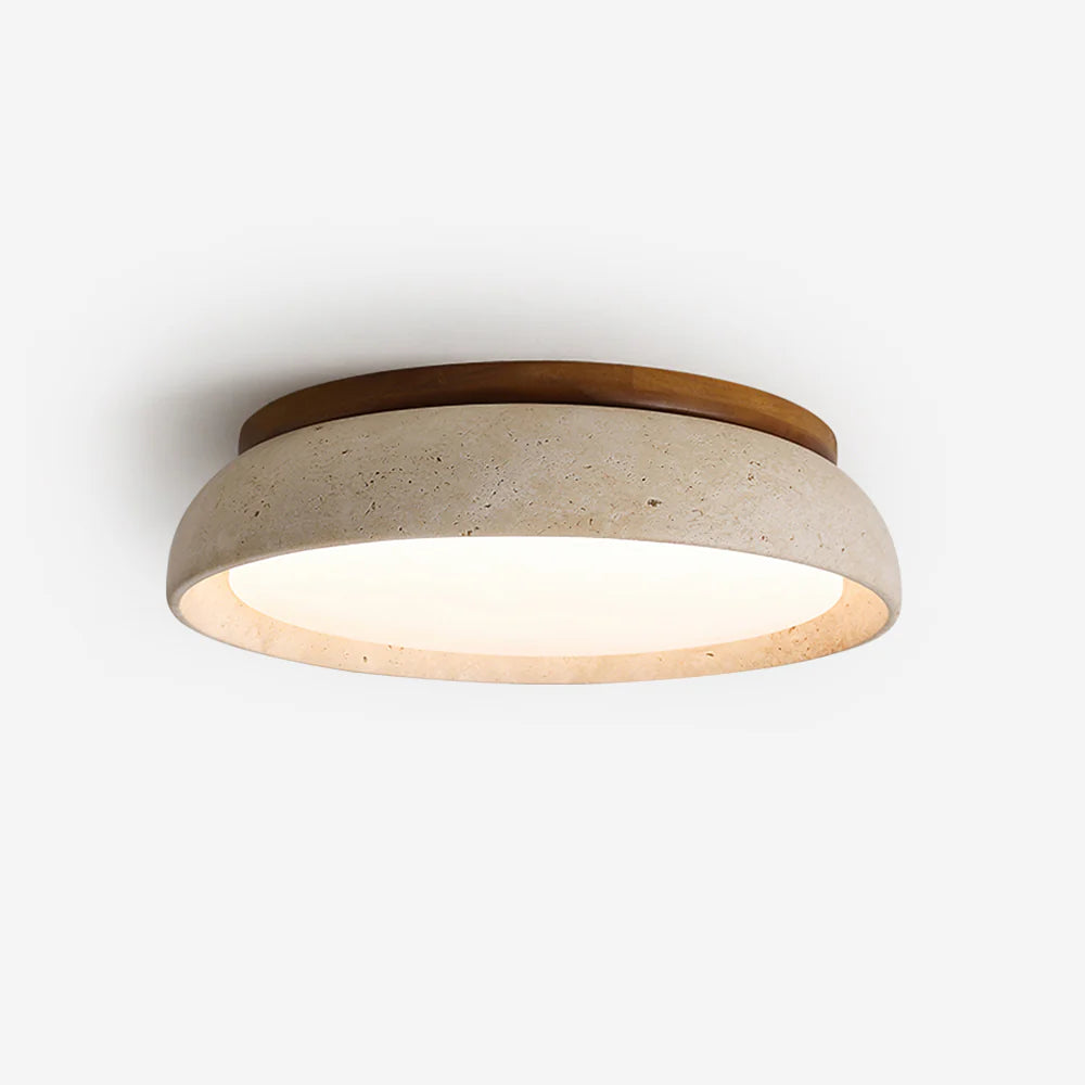 Modern Scandinavian Travertine Ceiling Light