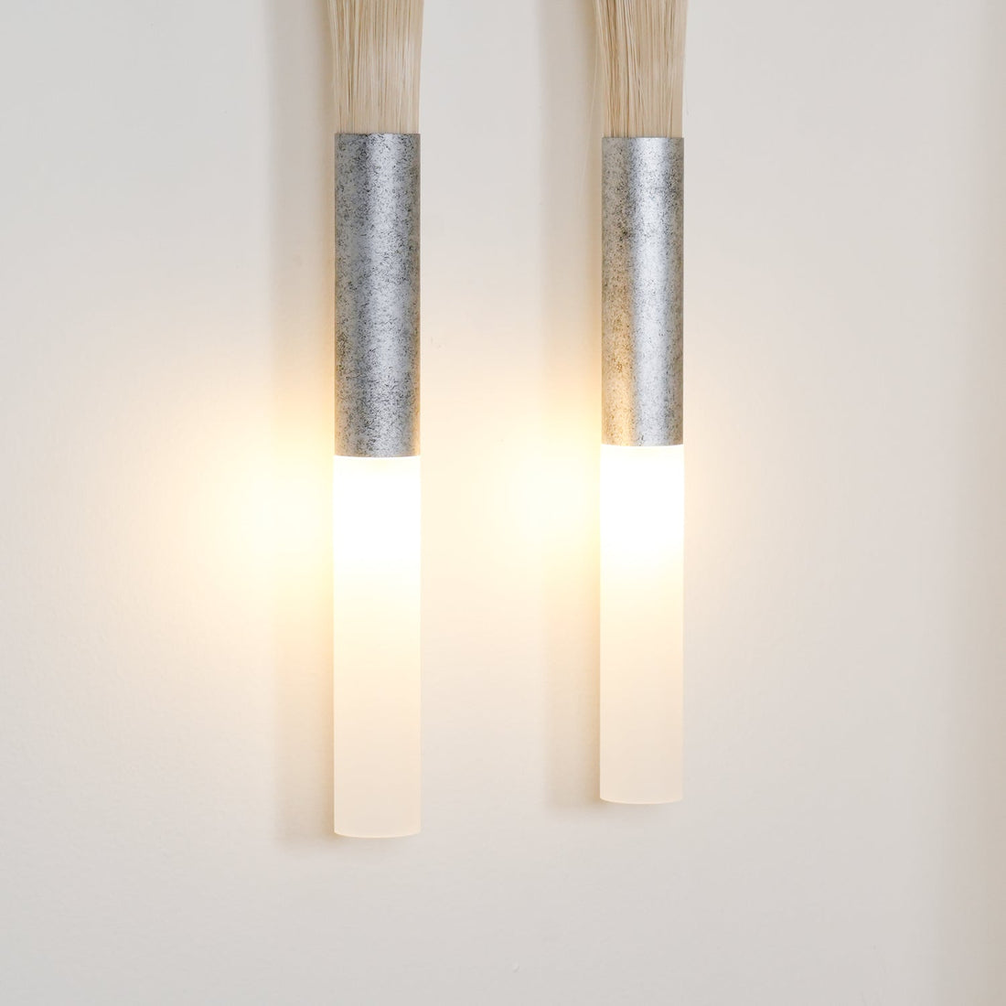 Sophisticated Horsehair Wall Sconce with G9 Base