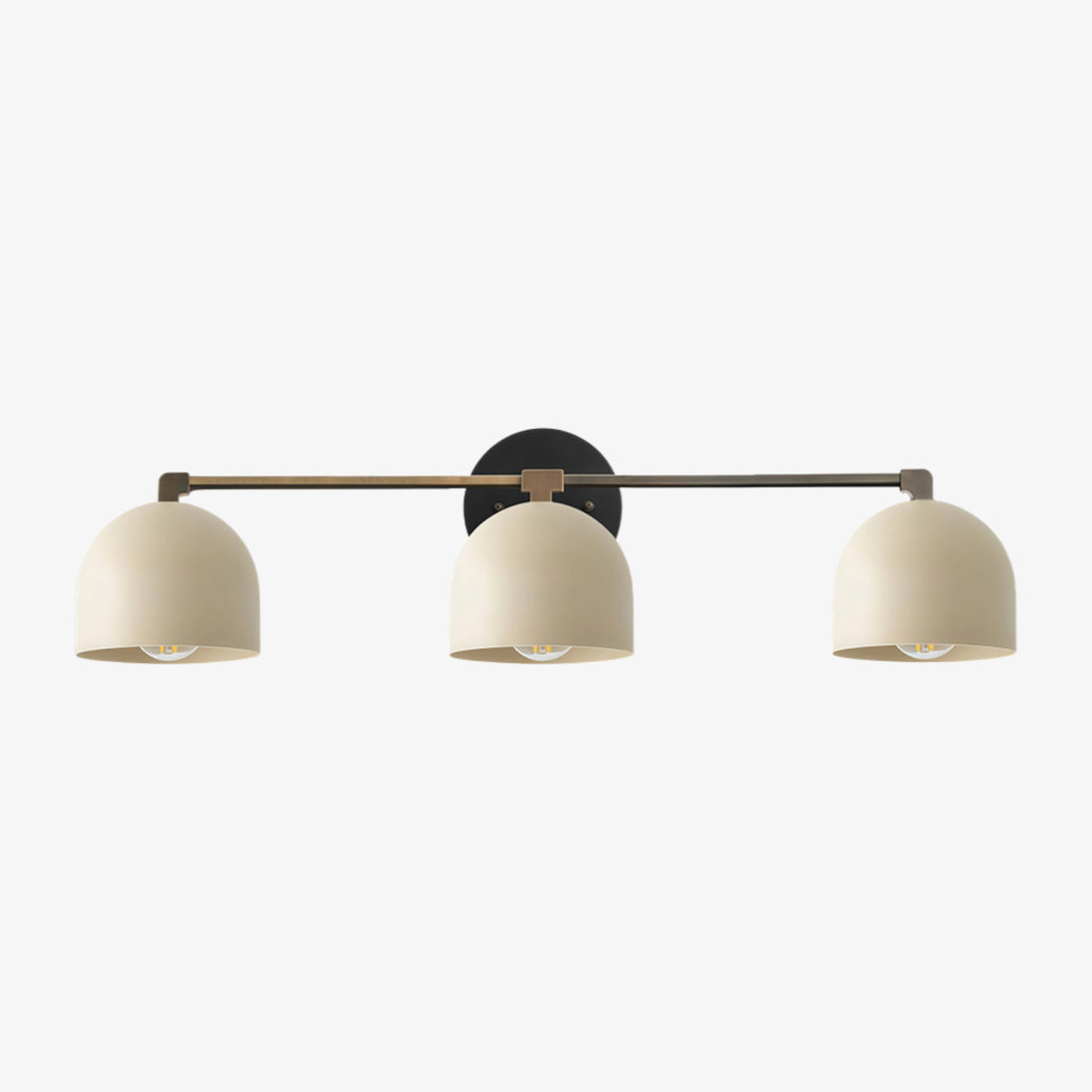 Metio Dome Mid-Century Deep Ball Vanity Lamp - Brass Wall Sconce