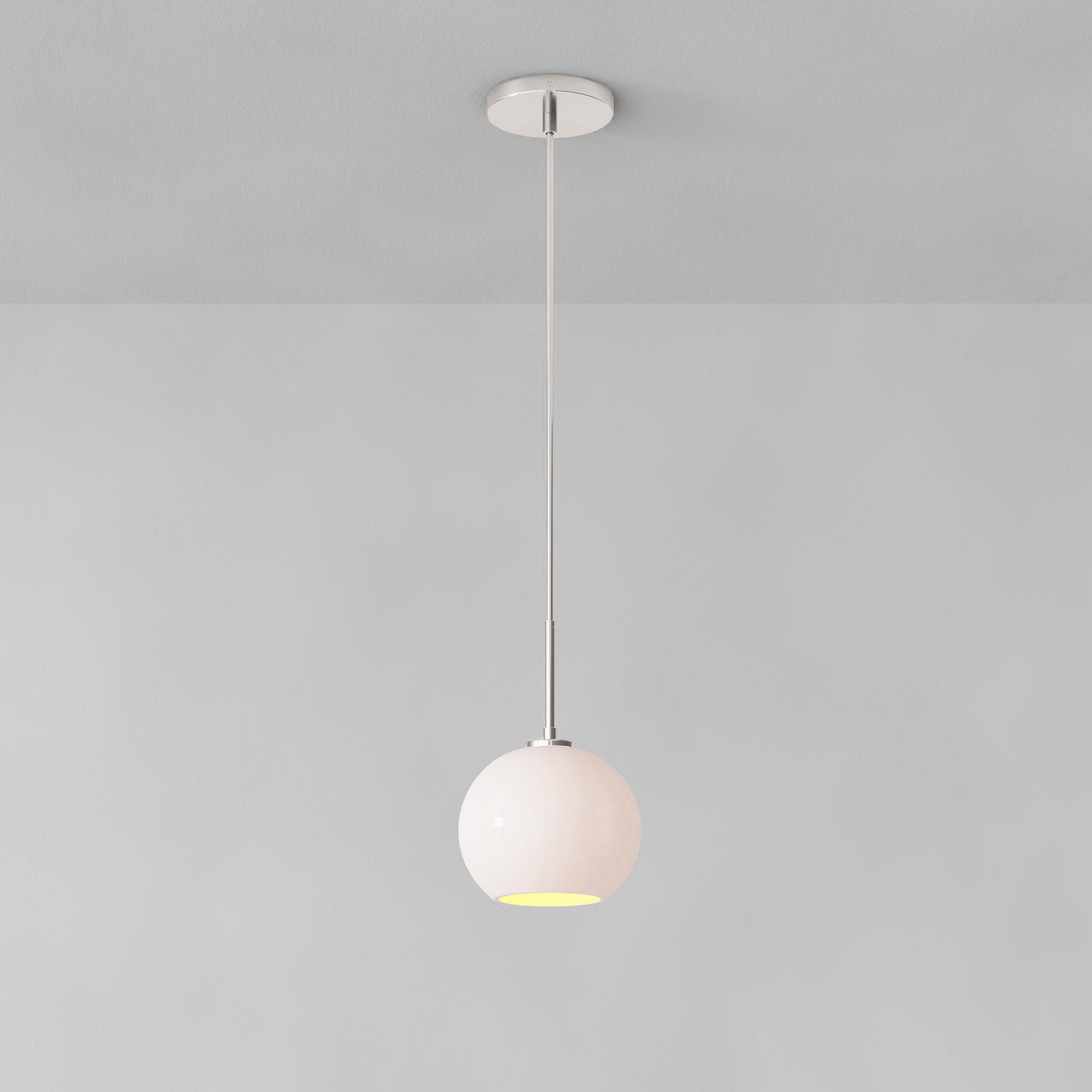 Selvion Sculptural Globe Pendant Light - Modern Glass Pendant Lamp - Sleek Design