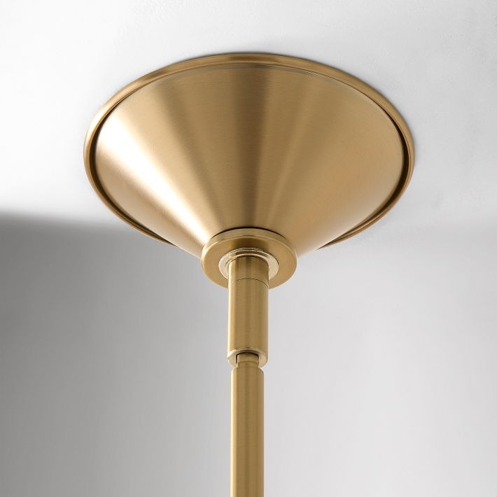 Fibura Modern Linen Chandelier - Metal Linear Light for Dining Room