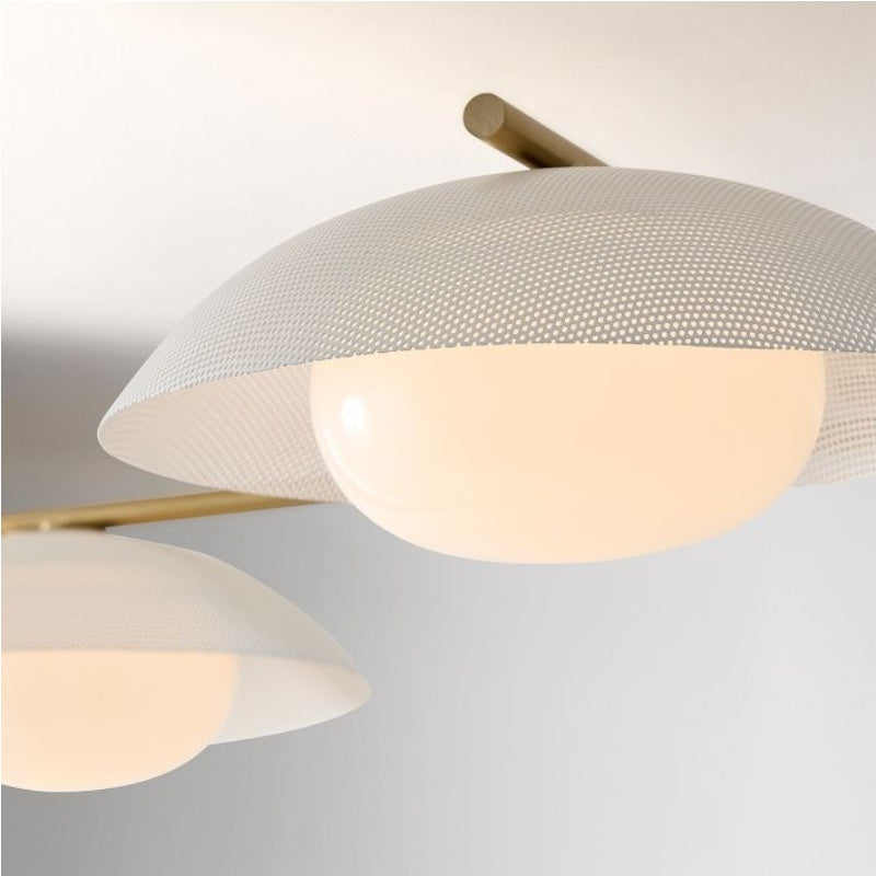 Elorina 3-Light Flush Mount Glass/Metal Ceiling Light - A Stylish Fixture for Modern Spaces