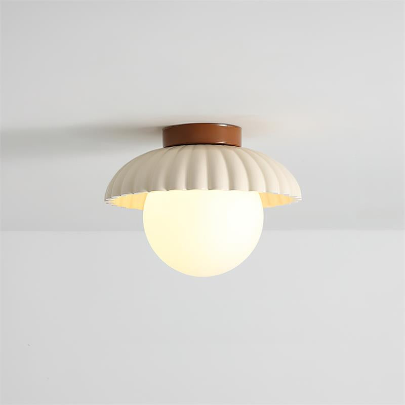 Classy Alien Cream Style Ceiling Light with Classic Round Shape