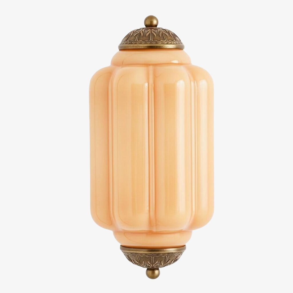 Eloise Brass Wall Sconce – Elegant Milk Glass Vintage Lighting
