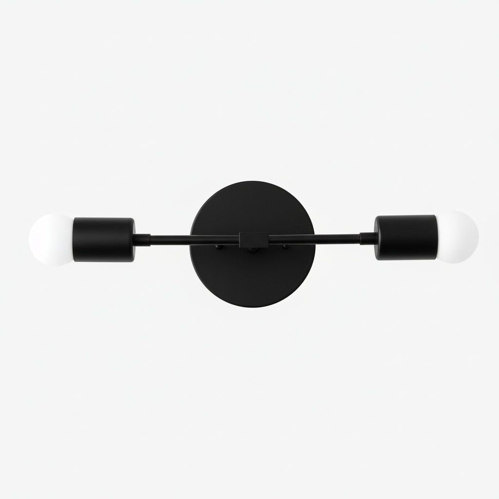 Mobilux Line Minimalist Vanity Light Fixture - Mid Century Bathroom Sconce