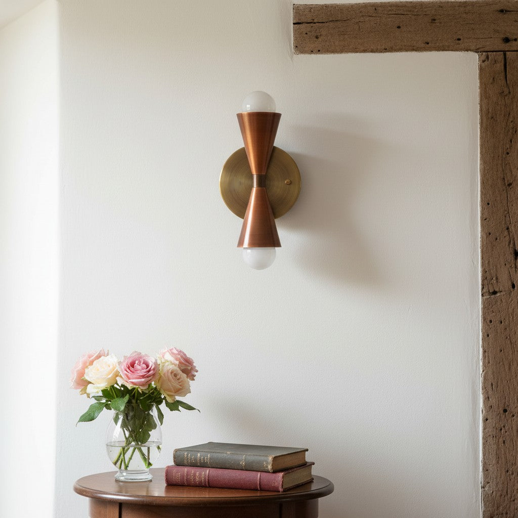 Pyralis Cone Linear Statement Wall Sconce - Modern Two Light Fixture