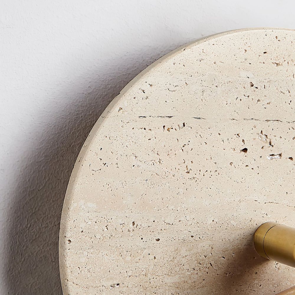 Travertine Wall Sconce - Natural Stone Lighting Design