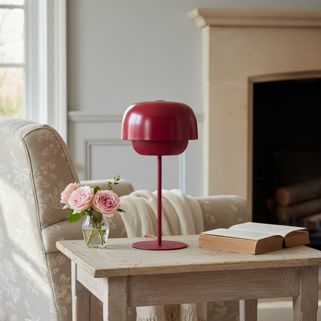 Clinco Contemporary Metal Table Lamp- Retro-Inspired Dome Design