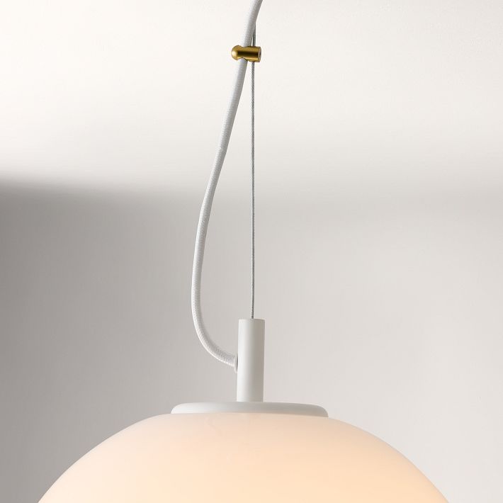 Lumivelle Minimalist Glass Pendant – Adjustable Height Dimmable Design