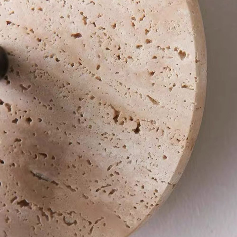 Travertine Wall Sconce - Natural Stone Lighting Design