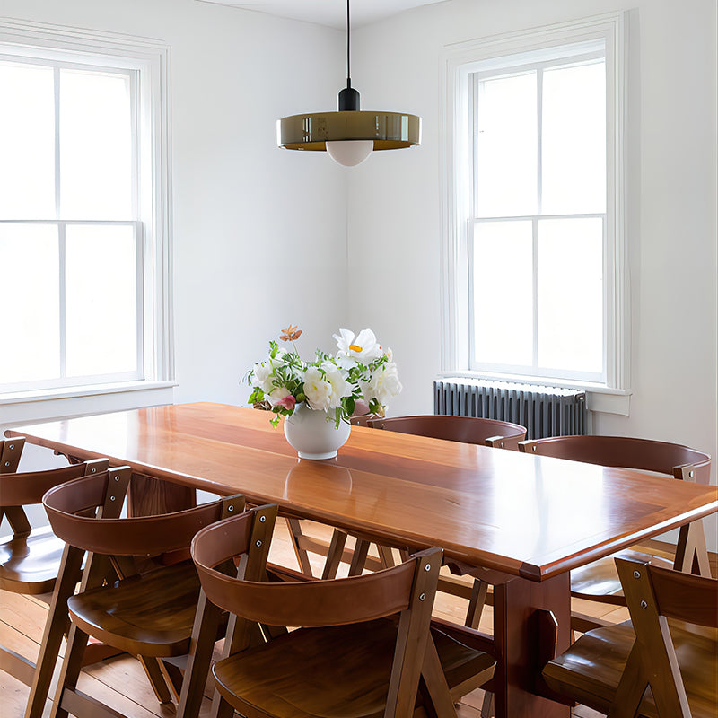 Disc Orb Glass Pendant Lamp – Morandi Pendant Light for Living Rooms