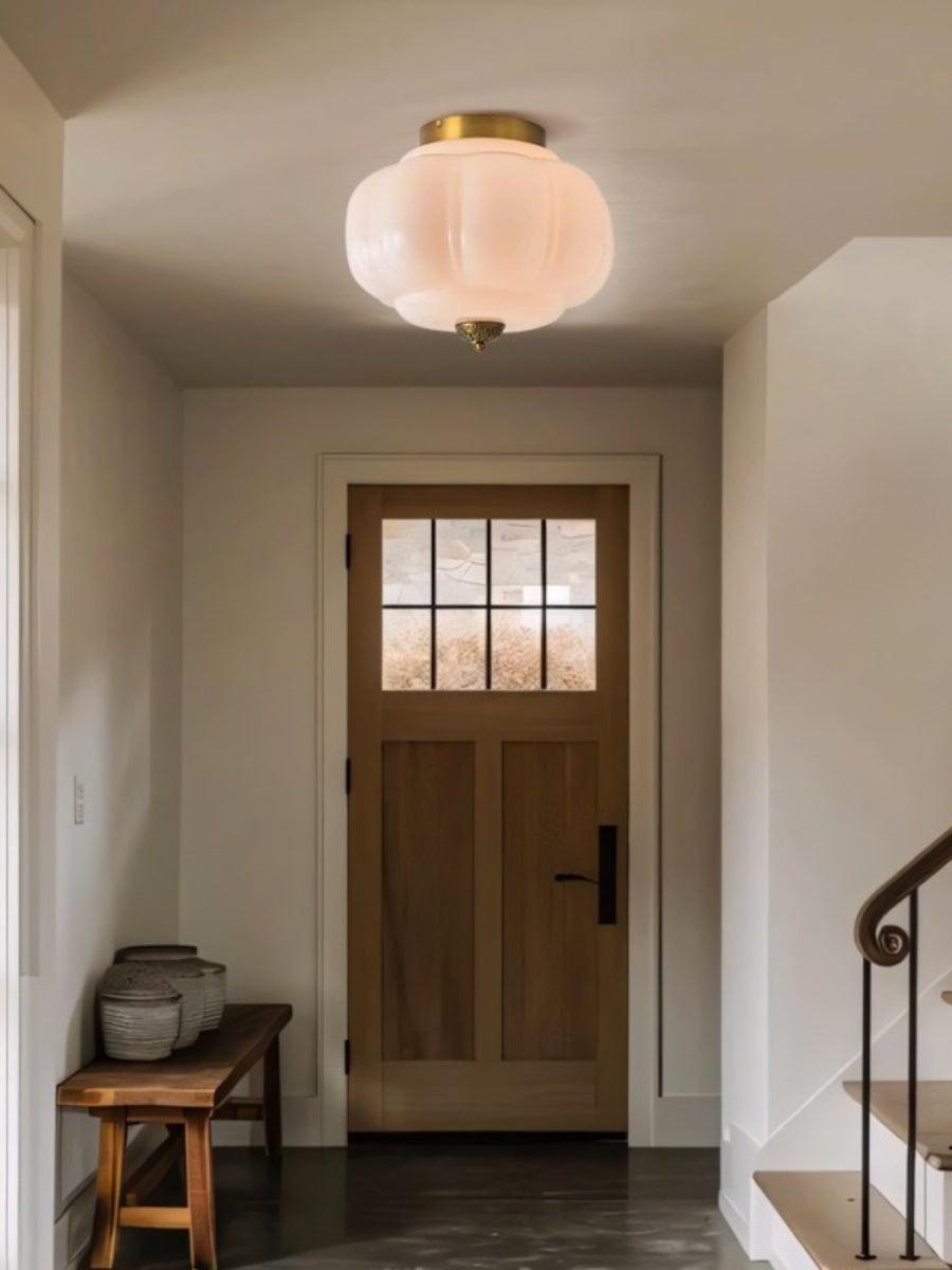 Stylish Green Glass Ceiling Light