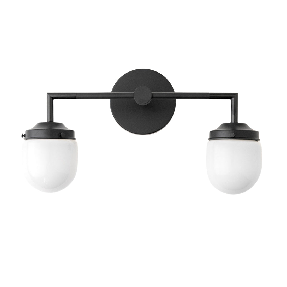 Opalume Glass Double Vanity Light - Vintage Style Bathroom Double Wall Lighting