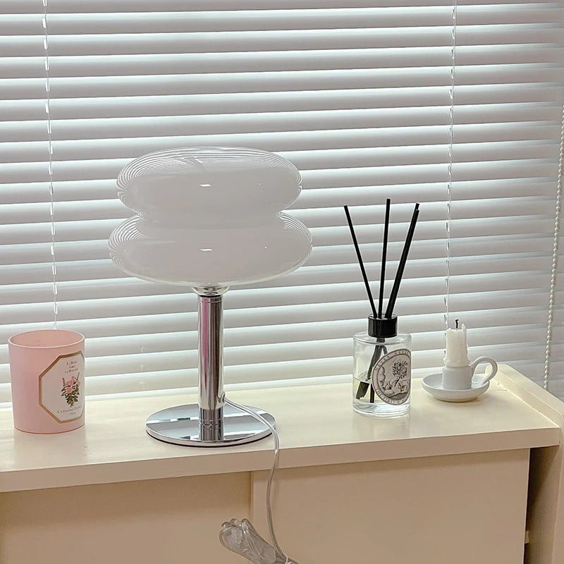 Retro Bauhaus Lollipop Ripple Table Lamp for Bedroom S19