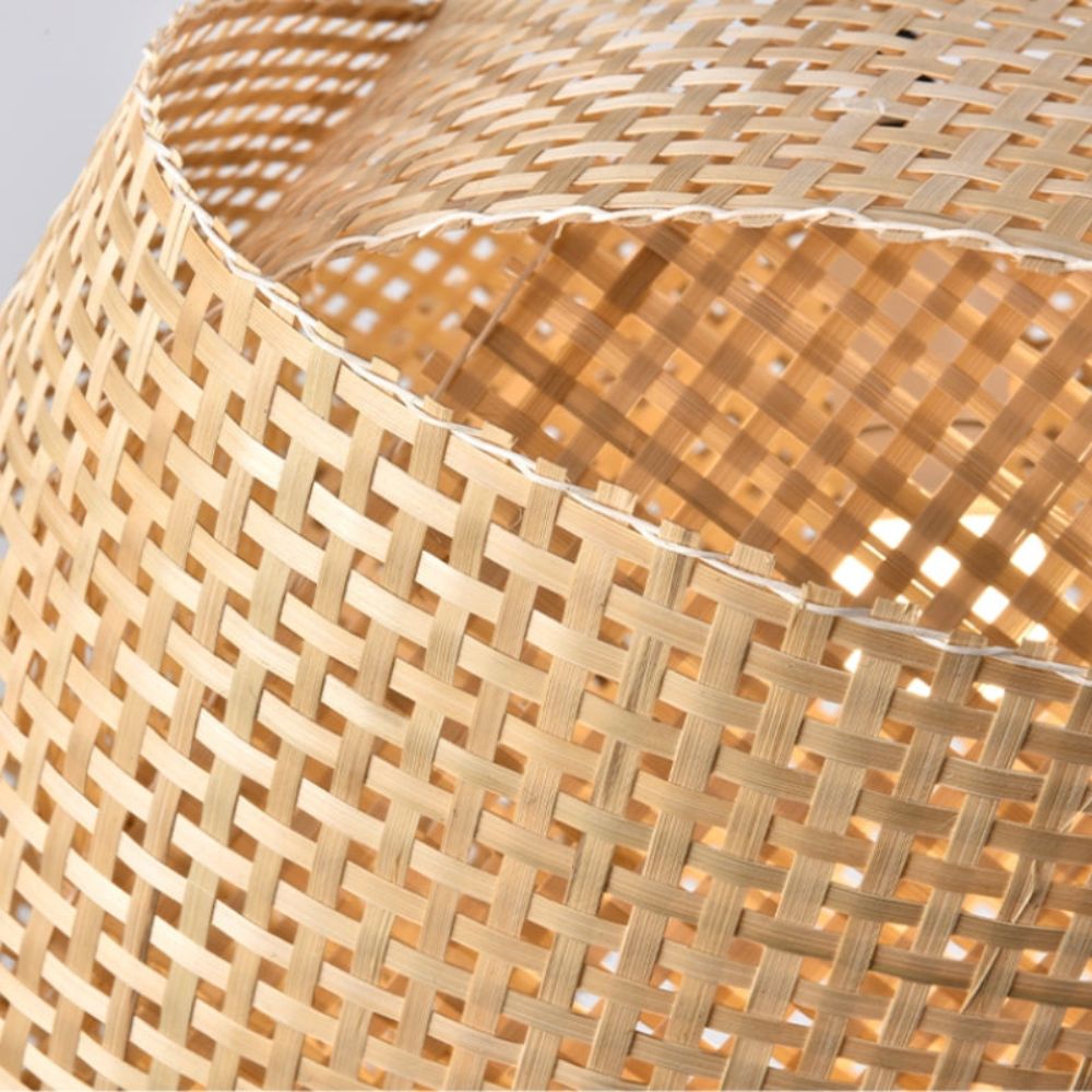 Weave Bamboo Pendant Lamp - Boho Shade for Outdoor & Indoor Lighting