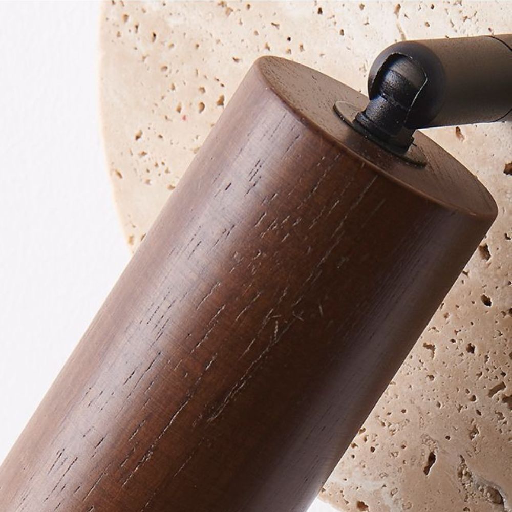 Travertine Wall Sconce - Natural Stone Lighting Design