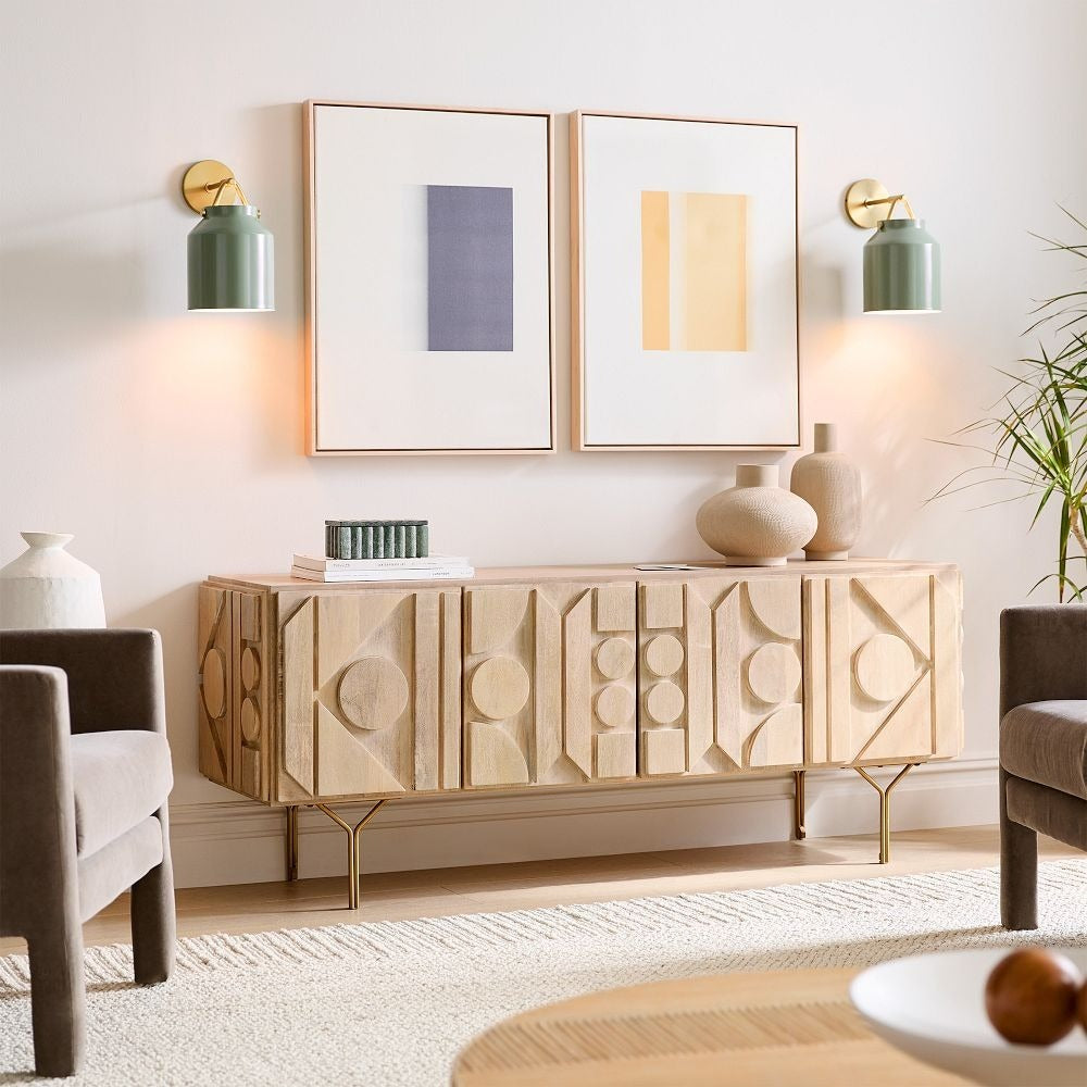 Applique murale minimaliste moderne en laiton et verre Hanton – Résistante à l'humidité pour salle de bain
