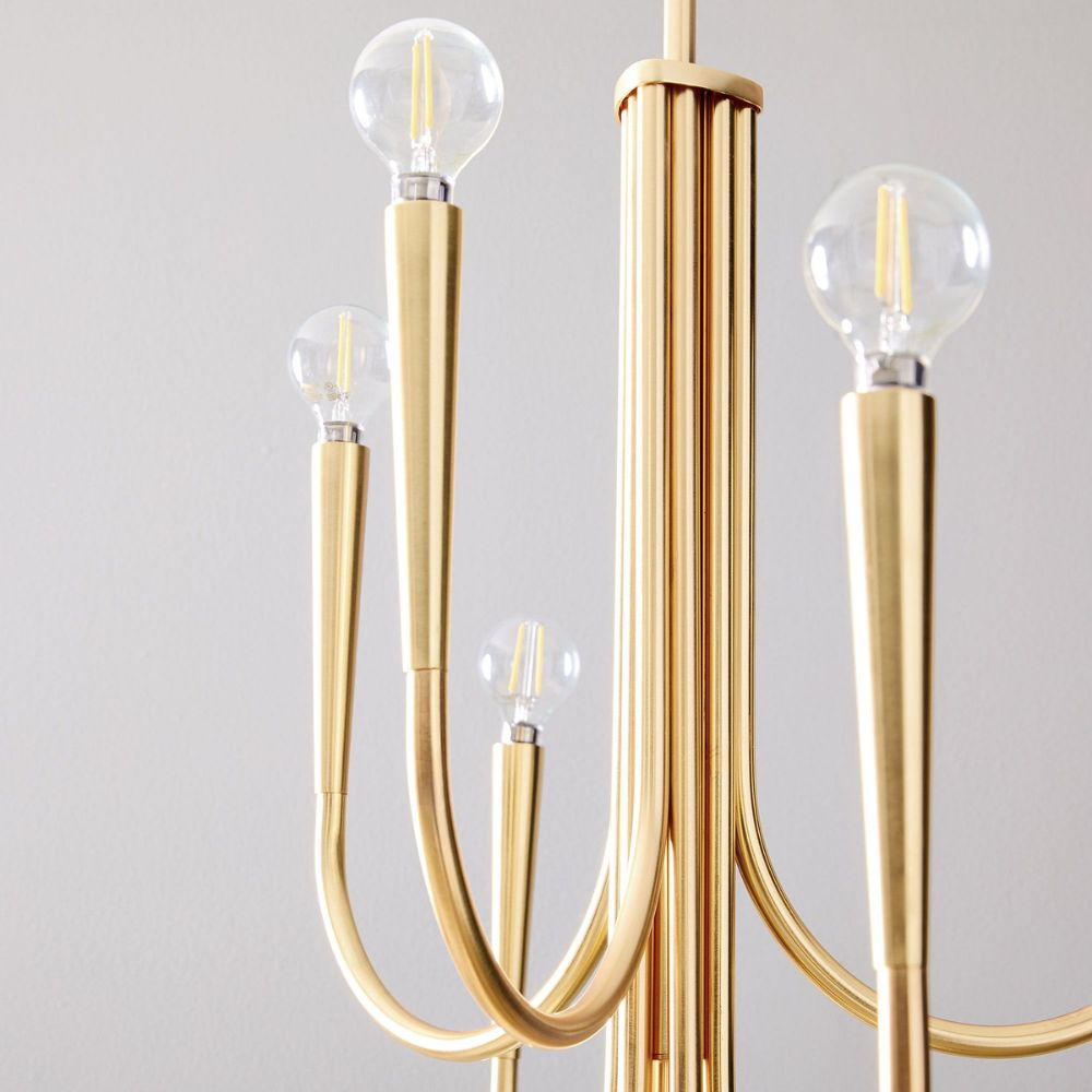 Borvia Swoop Arm Chandelier - Vintage-Inspired Modern Perfect for Home