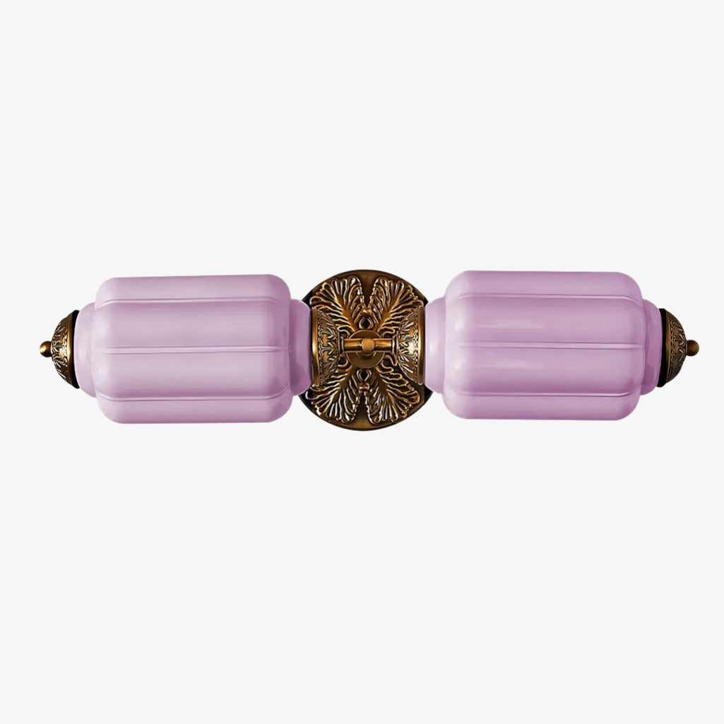 Eloise Brass Wall Sconce – Elegant Milk Glass Vintage Lighting
