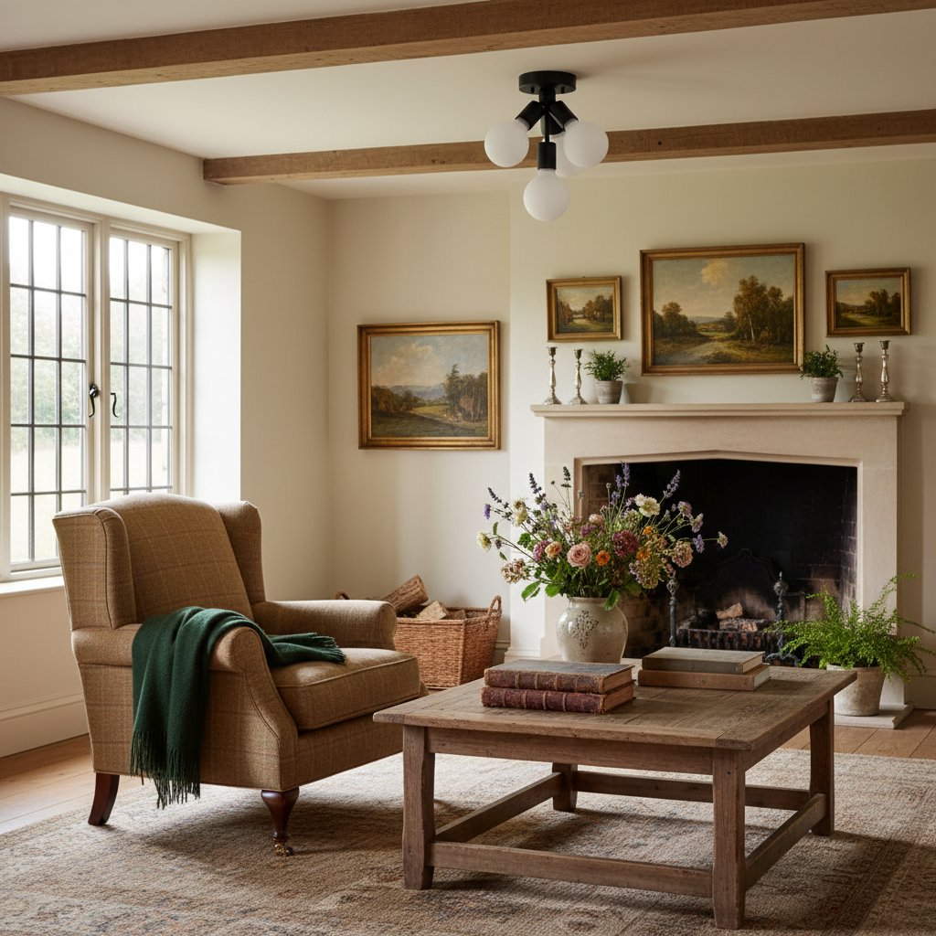 Glorica Glass Flush Mount Light - Globe Ceiling Fixture Modern