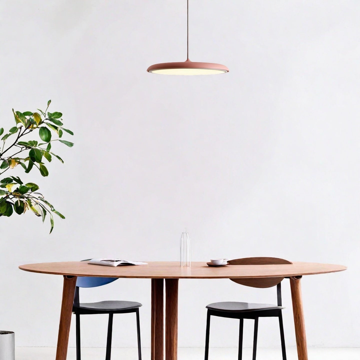 Macaron Pendant Light - Contemporary Dark Blue Metal Acrylic Decor