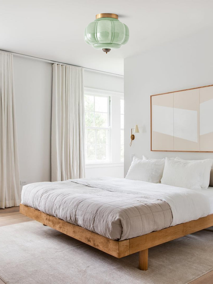 Stylish Green Glass Ceiling Light