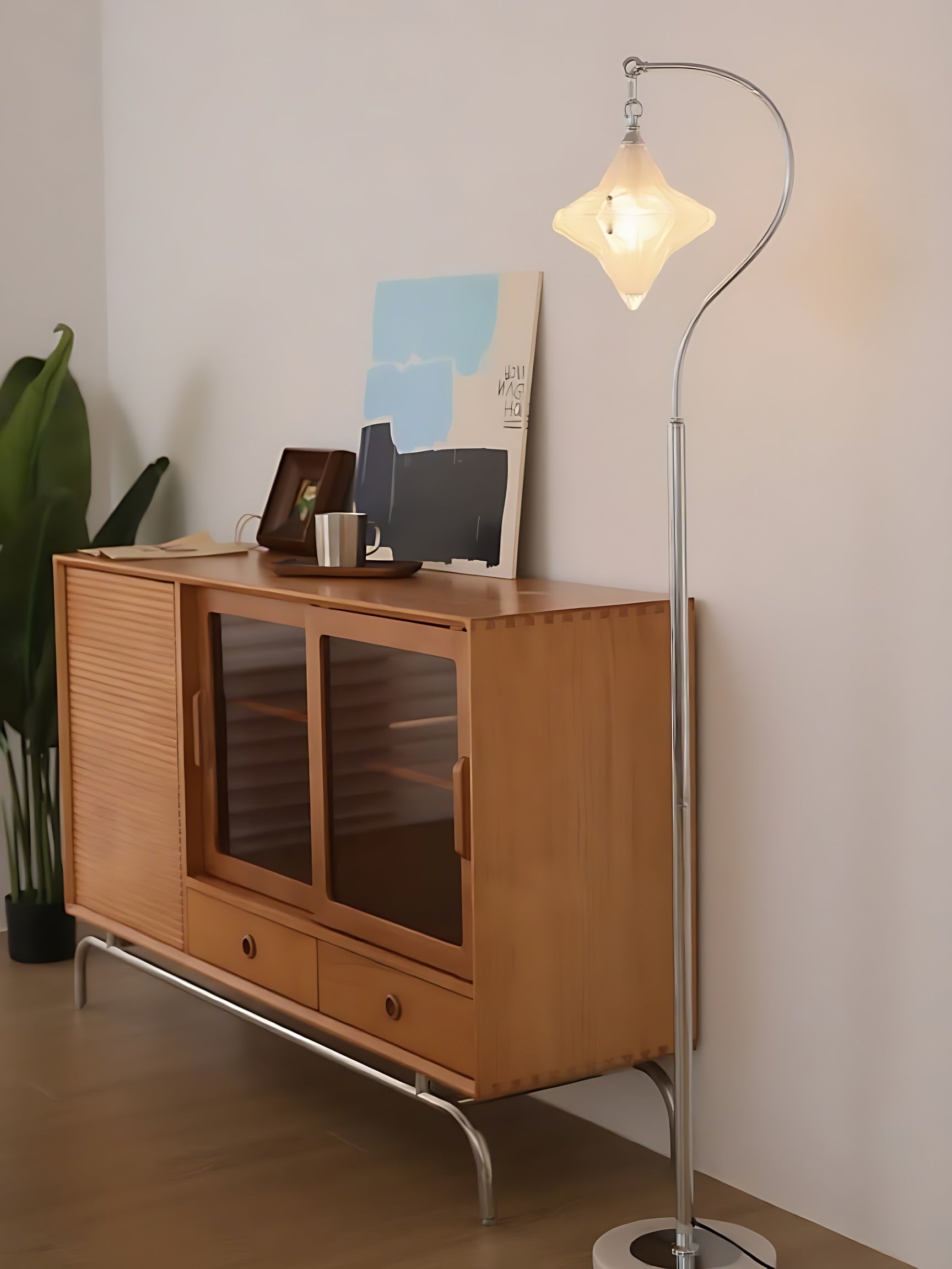 Art Deco Star Floor Lamp-Modern Standing Lamp for Living Spaces-Astris Orion