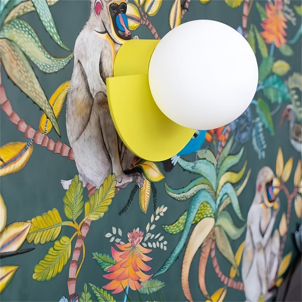 Colourful Orb Wall Lamp – Macaron Style Wall Lamp