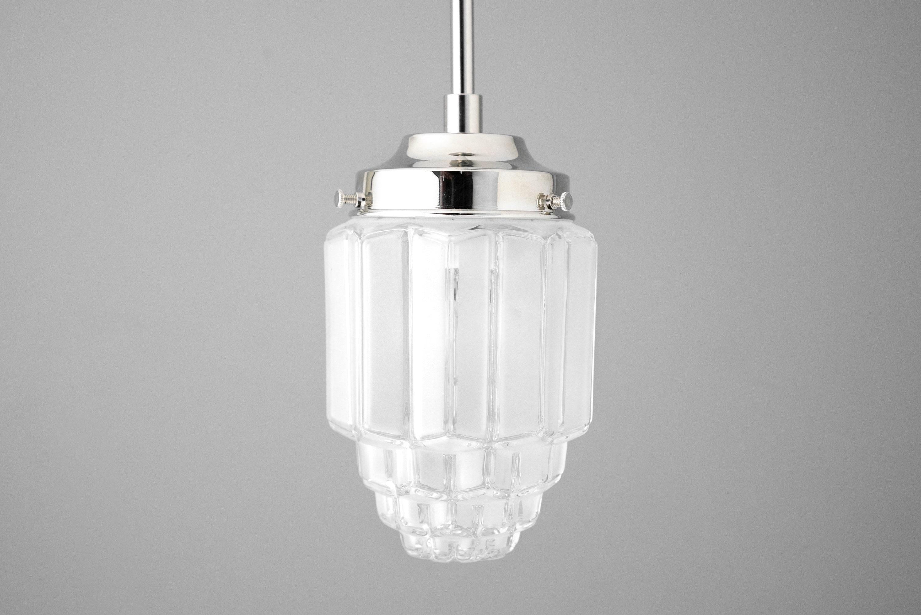 Tierlux Glass Pendant Light - Art Deco Globe Design