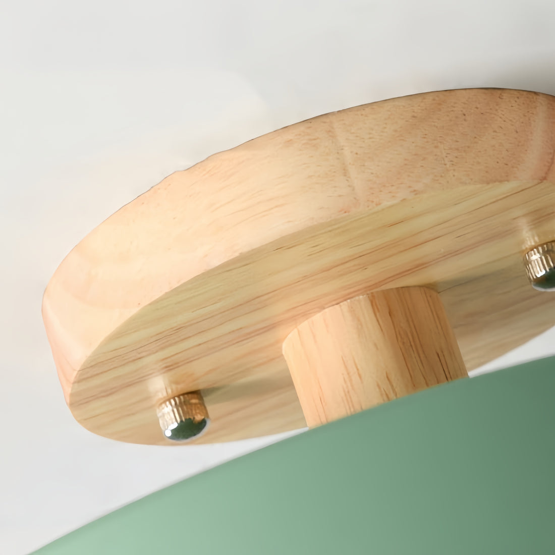 Plafonnier rond Macaron – Plafonnier en bois de style scandinave