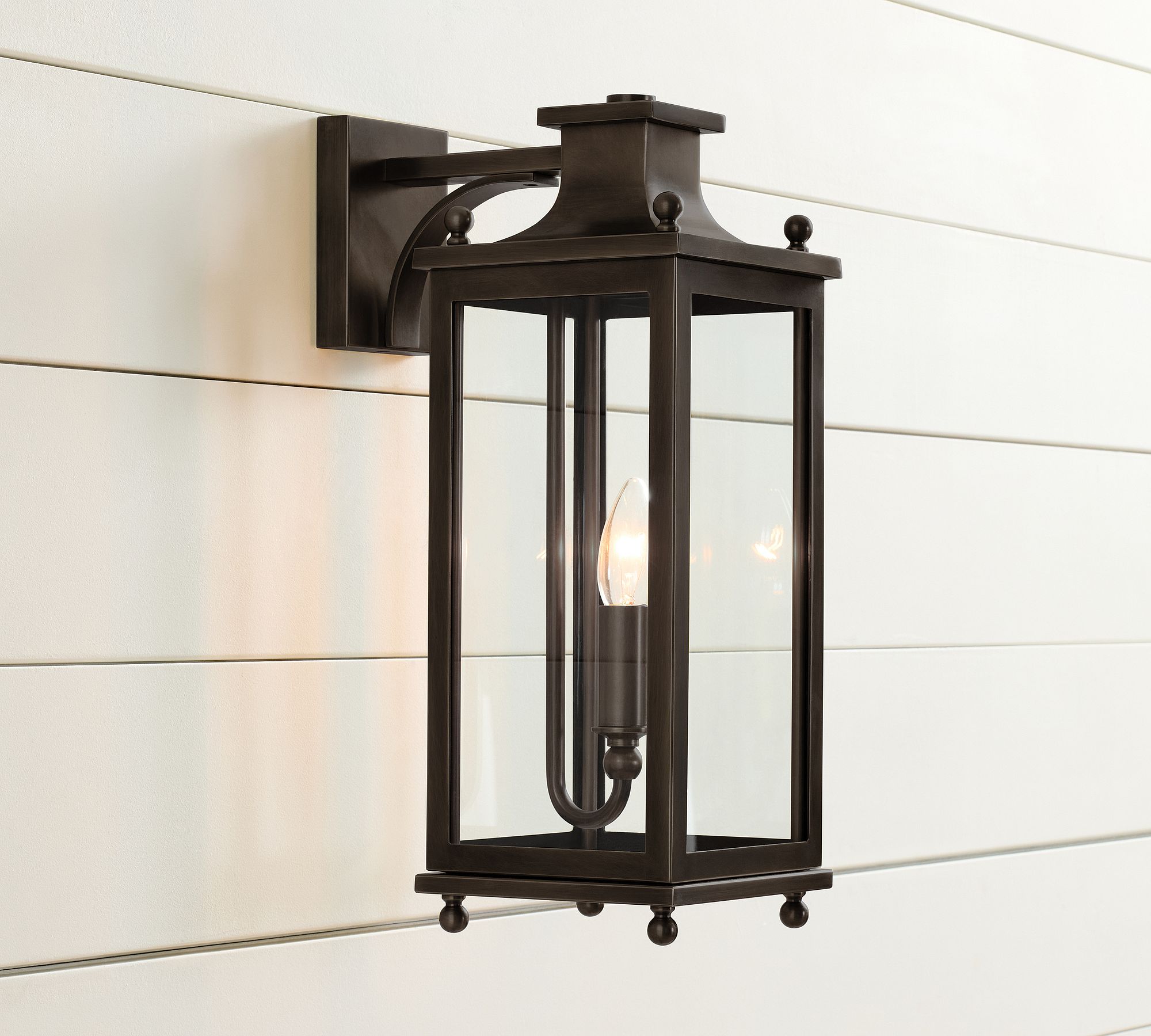 Yolvira Outdoor Wall Light Sconce - Versatile Metal Lantern