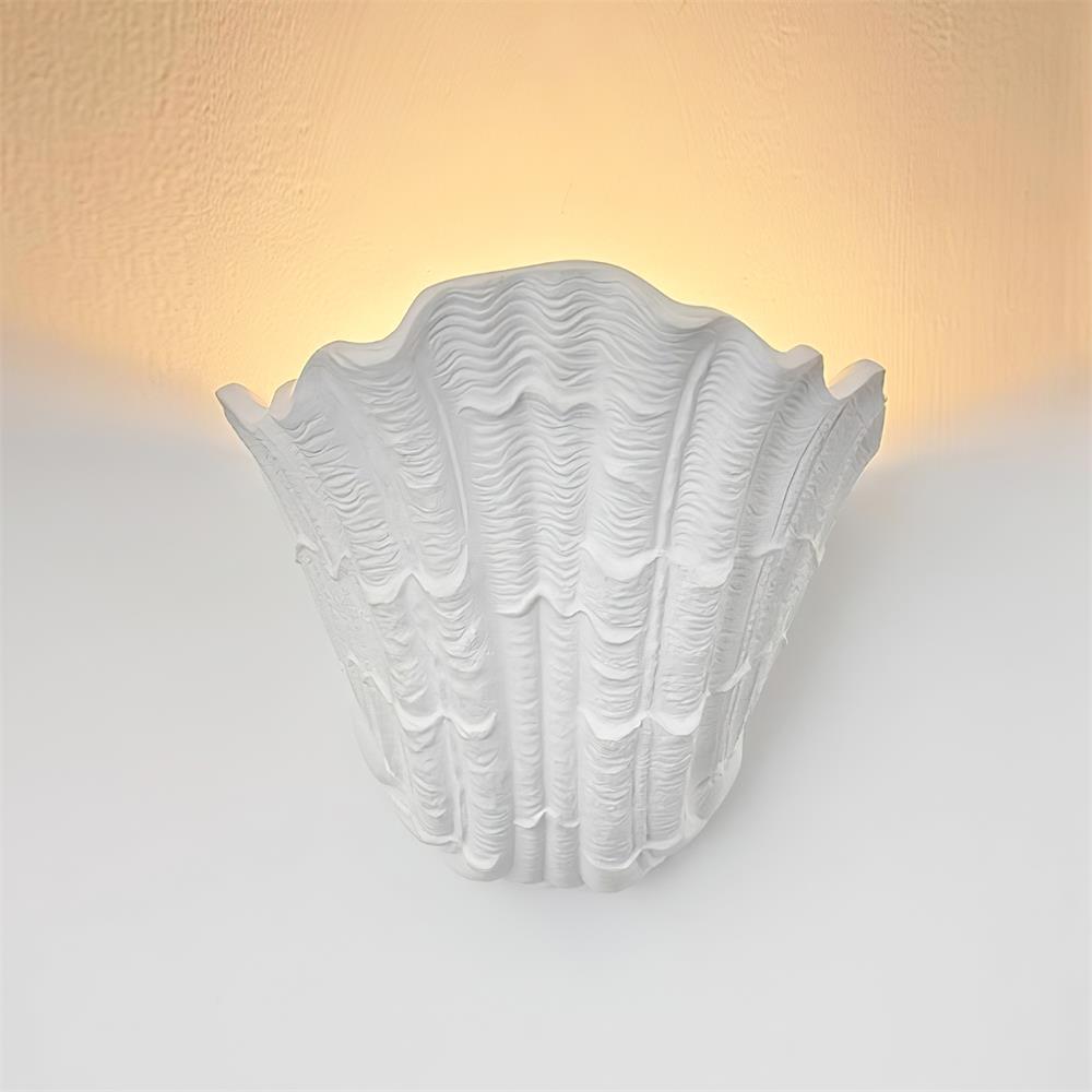 Shell Plaster Wall Lamp