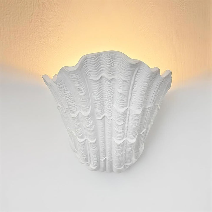 Shell Plaster Wall Lamp