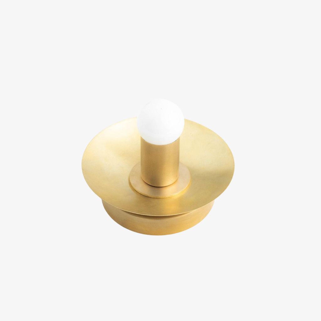 Radiro Globe Brass and Black Wall Light - Minimalist Scandinavian Sconce