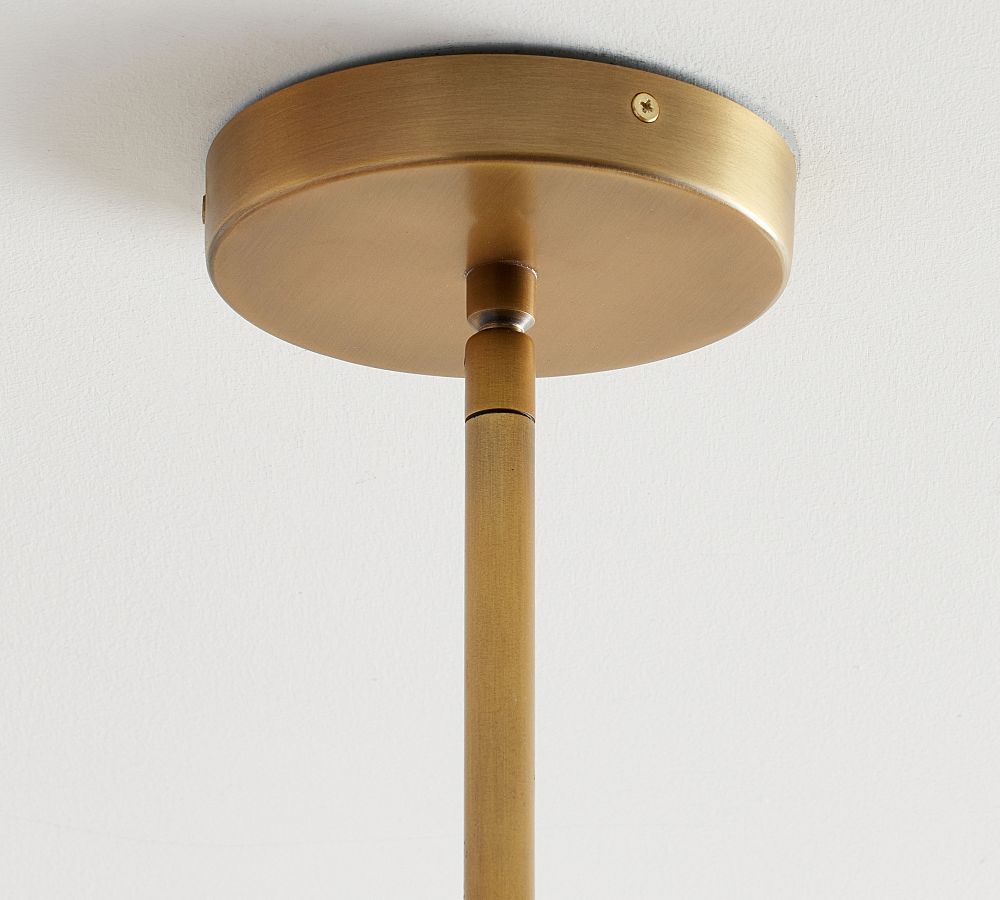 Suspension lanterne Rowan en bronze et laiton - Plafonnier suspendu en acier
