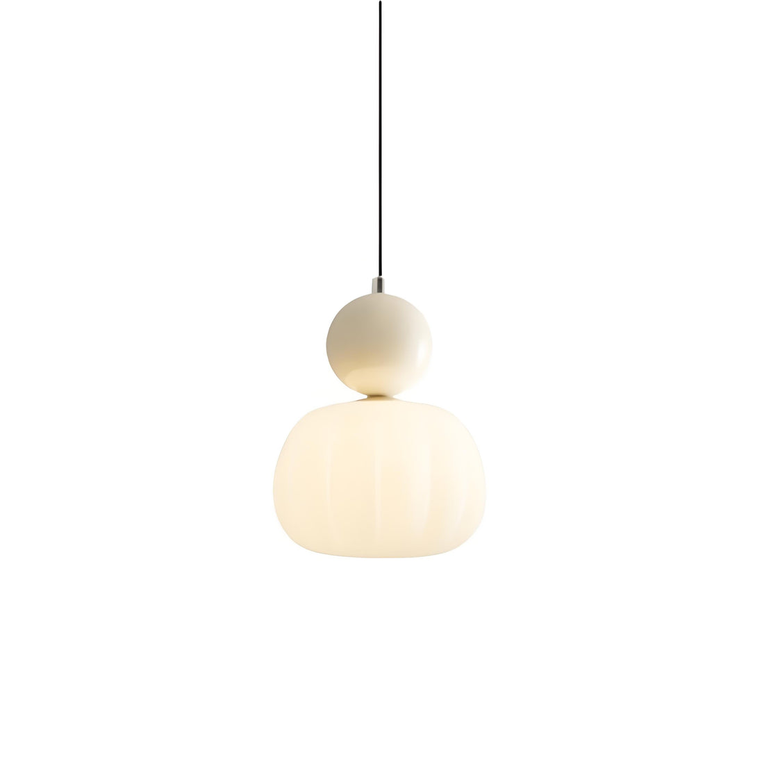 Suspension en forme de bonbon – Suspension Art déco moderne couleur crème