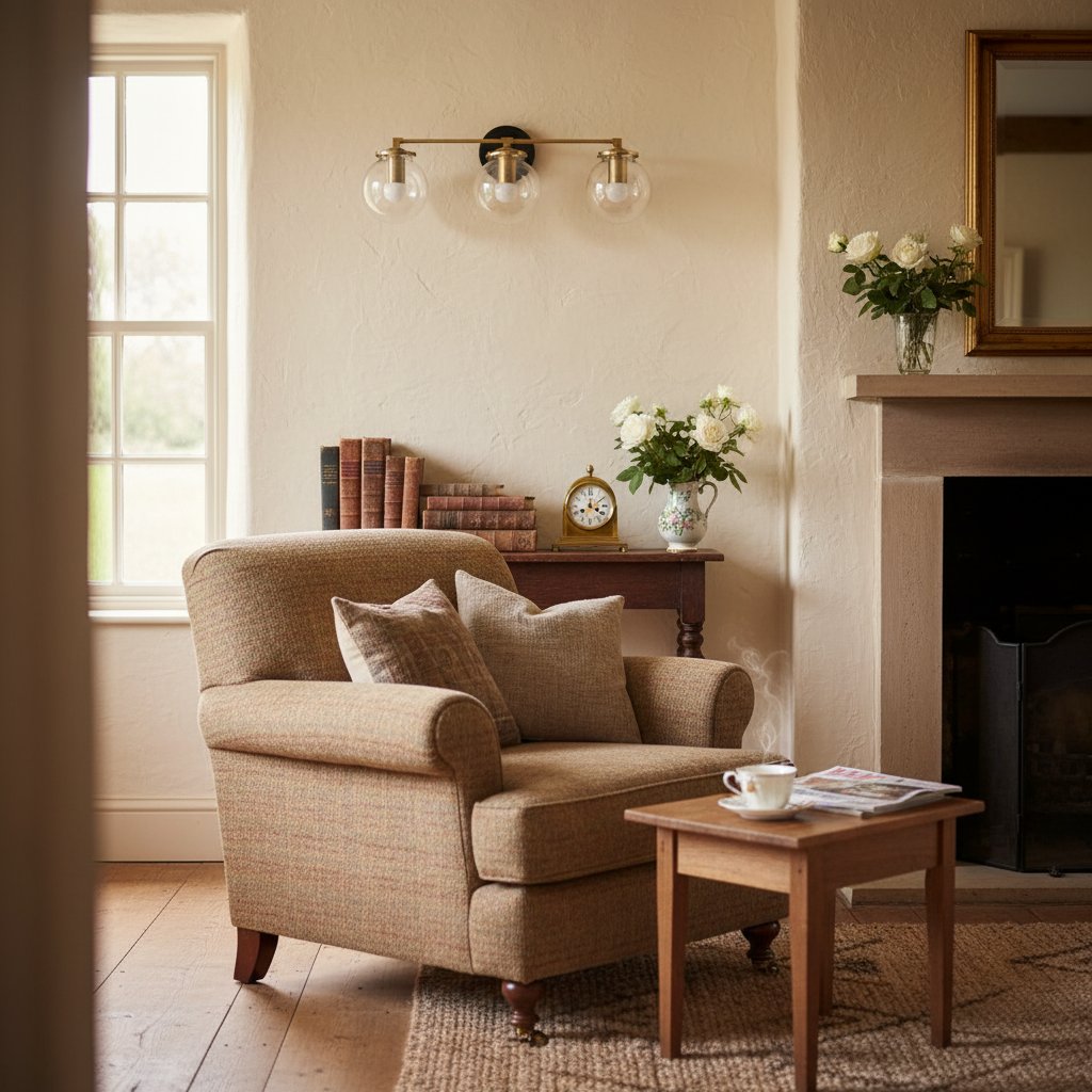 Glorica Glass 3 Shade Globe Vanity Light - Soft Bathroom Light Fixture