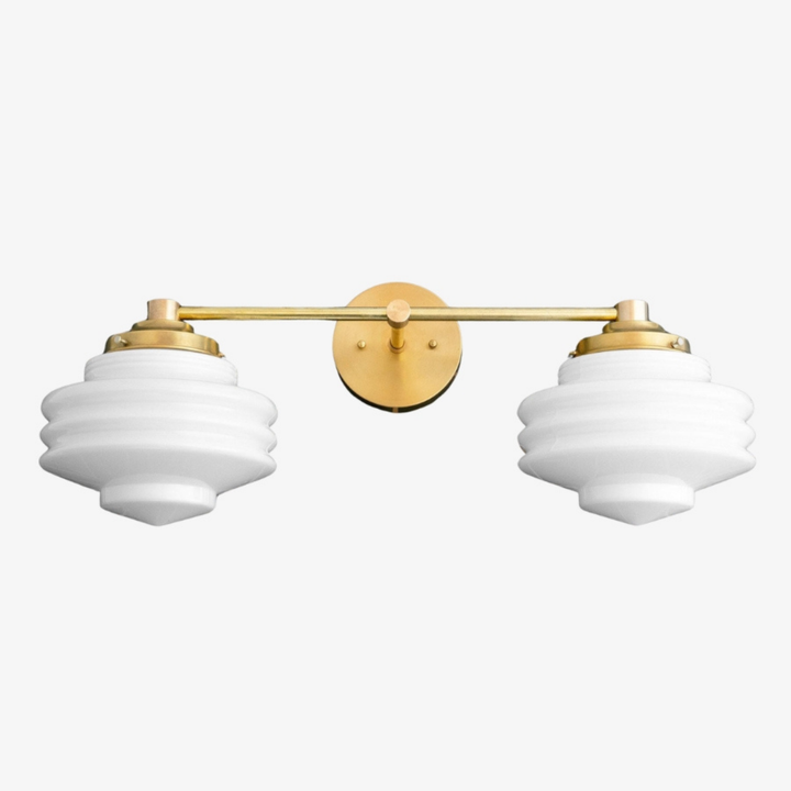Geotower Glass Modern Wall Sconce - Glass Globe Light - Elegant Home Fixture