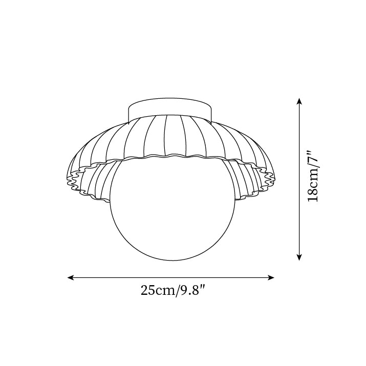 Classy Alien Cream Style Ceiling Light with Classic Round Shape