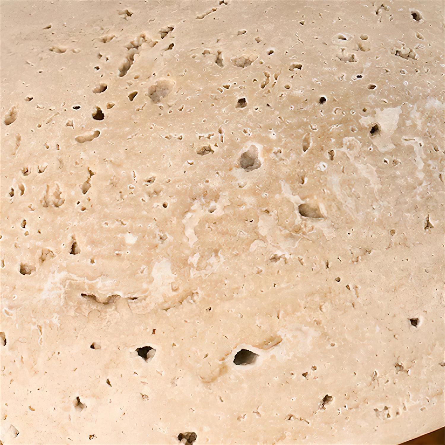 Minimalist Stone Pendant Light - Raw Yellow Travertine Lighting