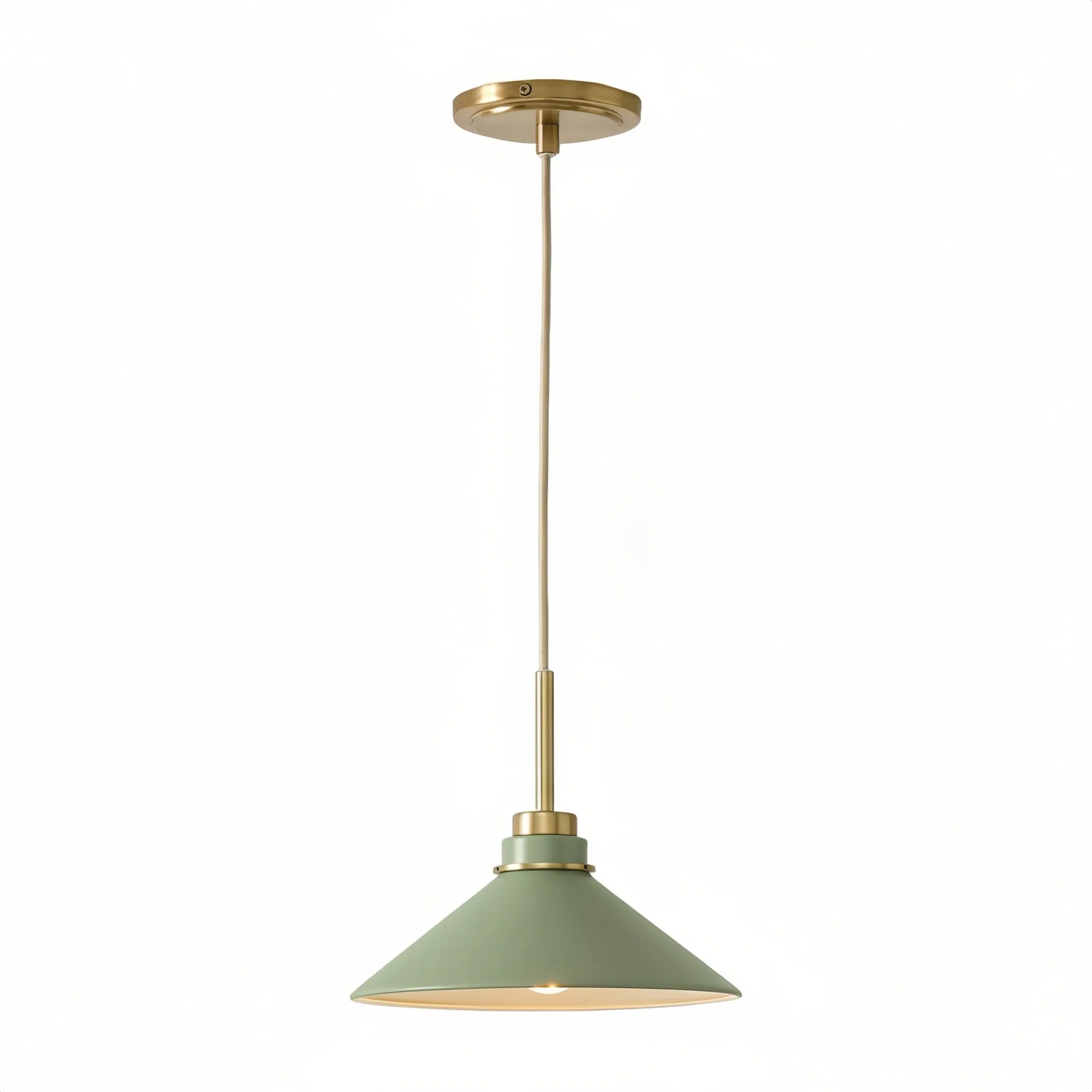 Aurenza Modern Farmhouse Pendant Light - Adjustable Shade for Warm Ambiance