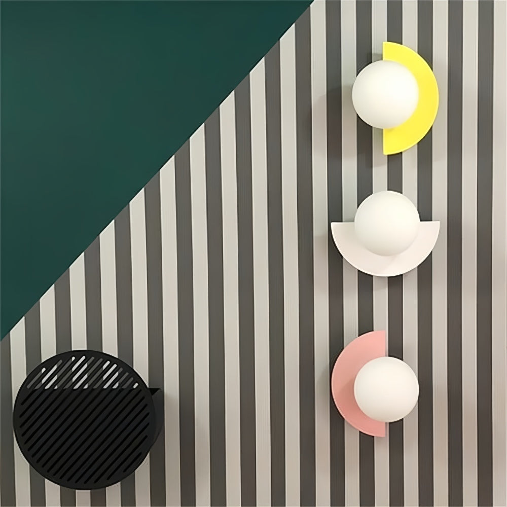 Colourful Orb Wall Lamp – Macaron Style Wall Lamp