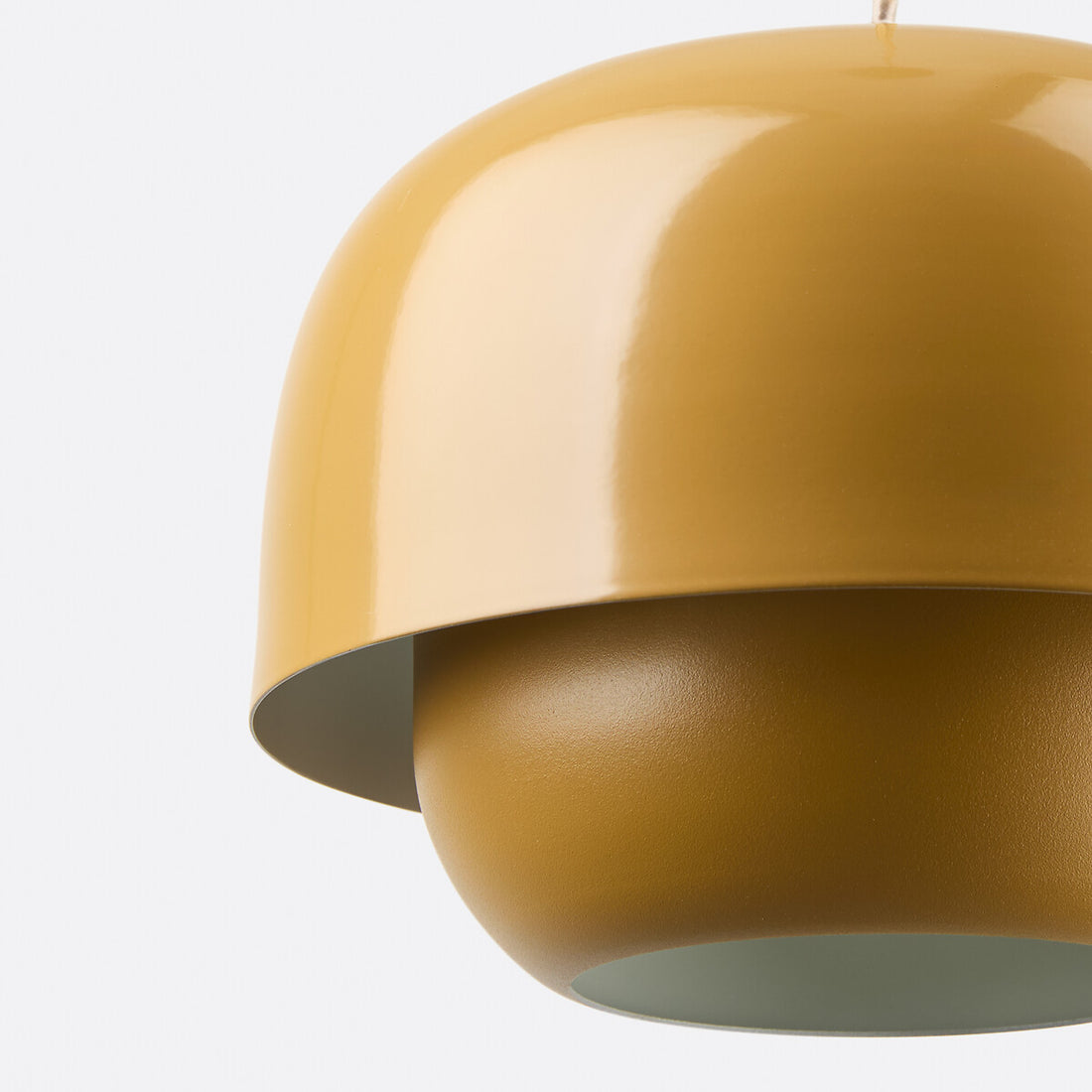 Clinco Retro-Modern Metal Pendant - Dual Shade Dome Light