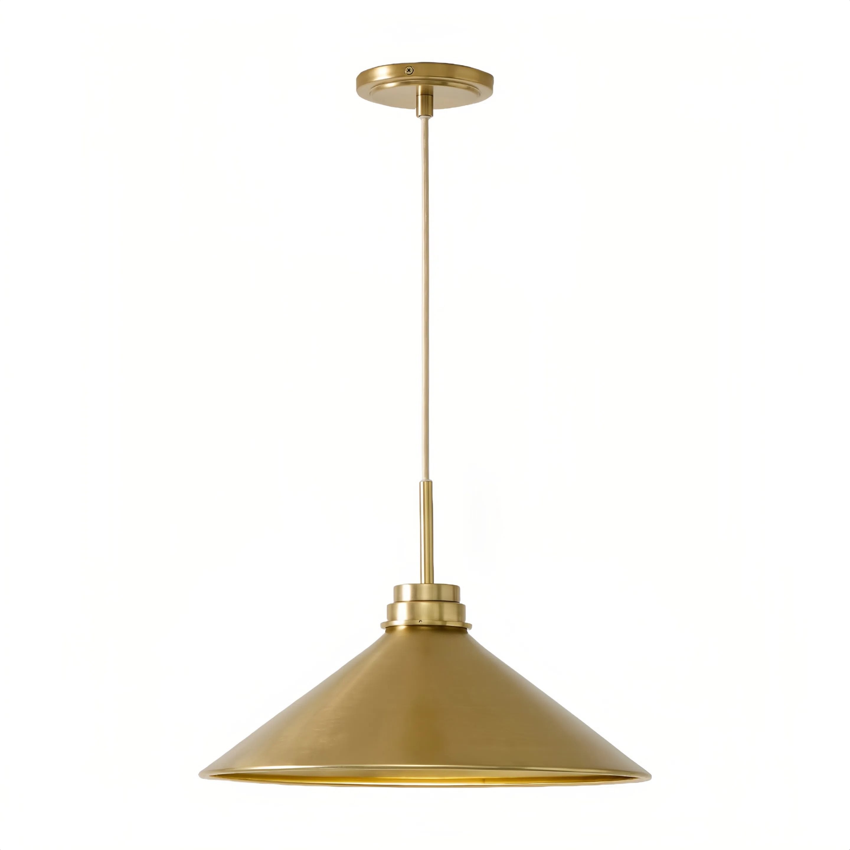 Aurenza Modern Farmhouse Pendant Light - Adjustable Shade for Warm Ambiance