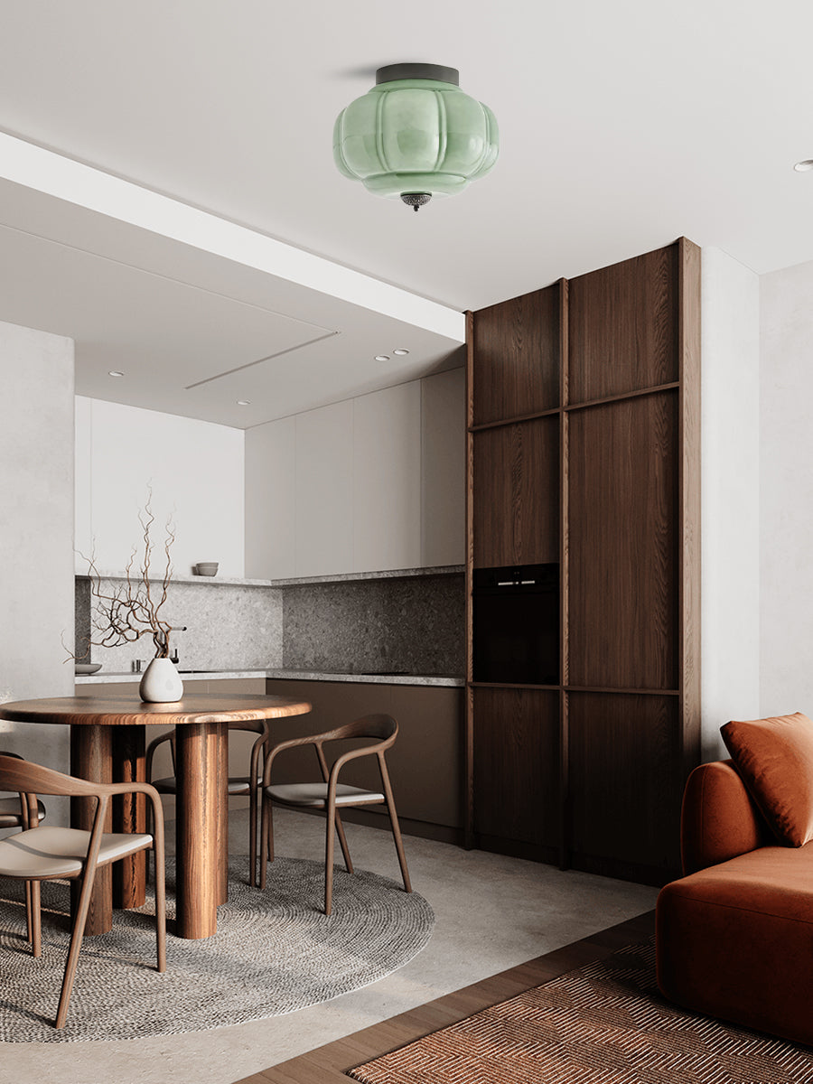 Stylish Green Glass Ceiling Light