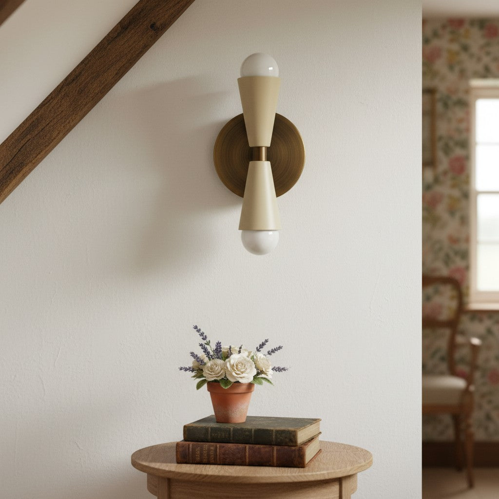 Pyralis Cone Linear Statement Wall Sconce - Modern Two Light Fixture