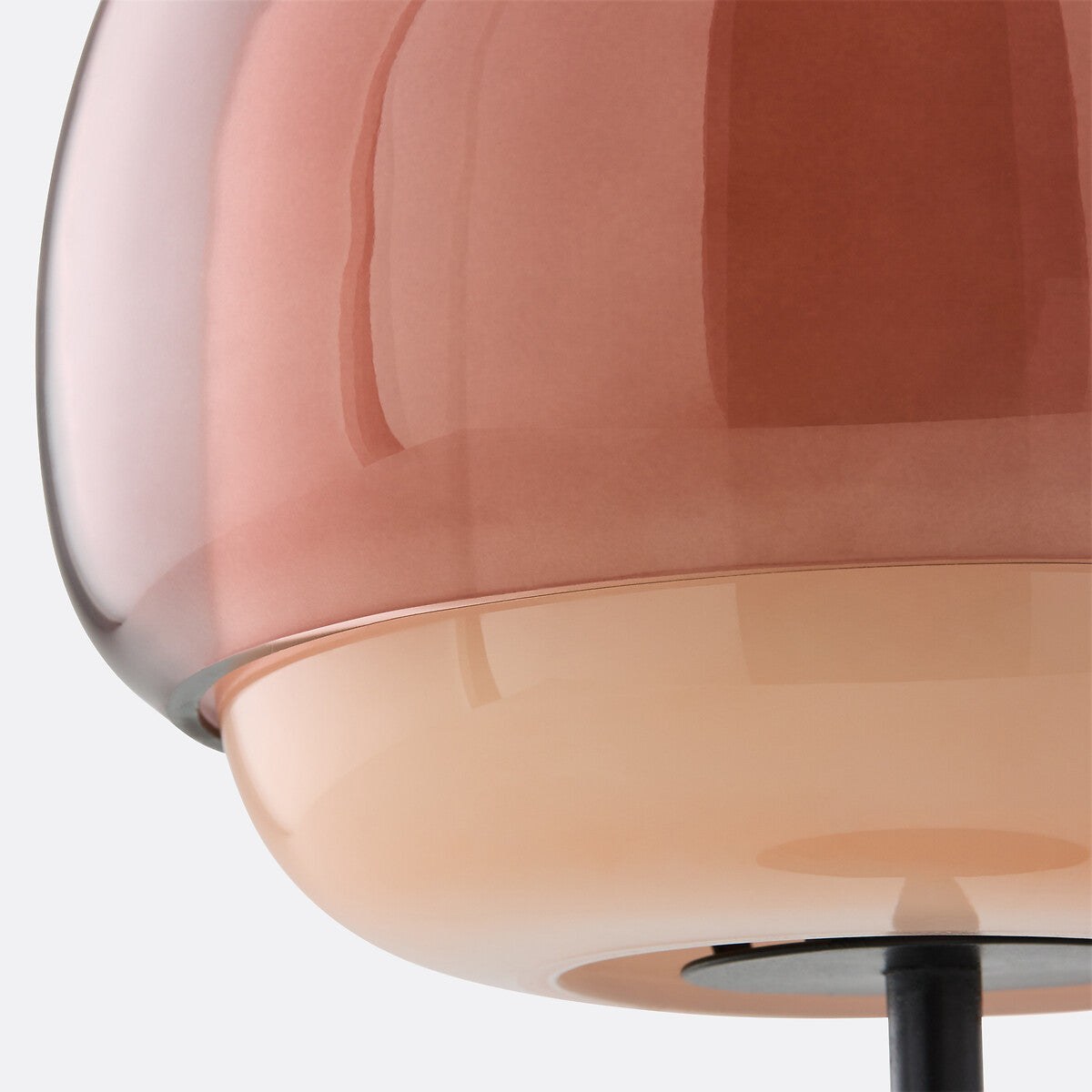 Clinco Modern Retro Glass Table Lamp - Mushroom Double Shade Design