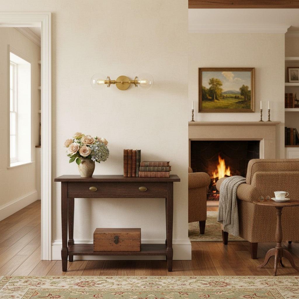 Lumio Globe Industrial Vanity Lighting- Modern Double Globe Wall Light