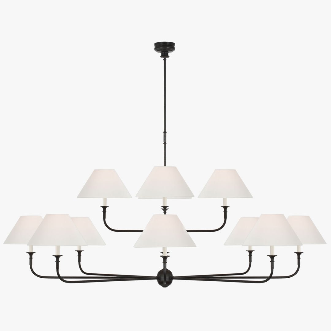 Piaf Grande Modern Industrial Metal Chandelier