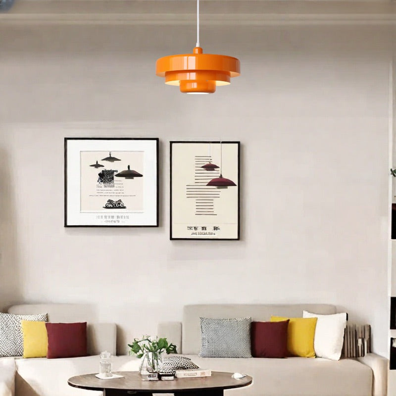Macaron Stratification Pendant Lamp – Nordic Style Metal Light